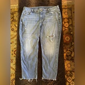 Lane Bryant distressed straight leg jeans - size 24